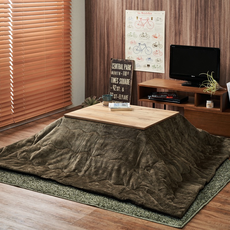 こたつテーブル コンパクト 【Cartes】カルテス 長方形 75×60cm