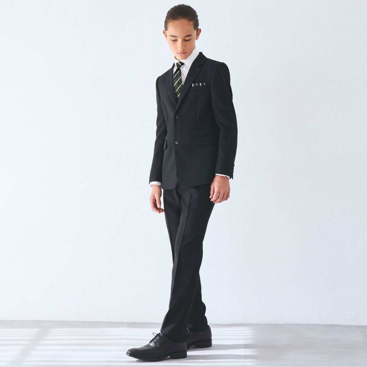 WEB限定【ストレッチ対応】ベーシックスーツセット150 160 170cm (5901