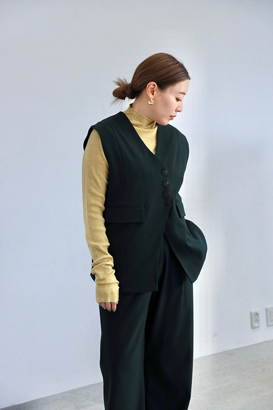 Vネックパイピングベスト/CAVEZA ROSSO/カベサロッソ | ALL ITEM