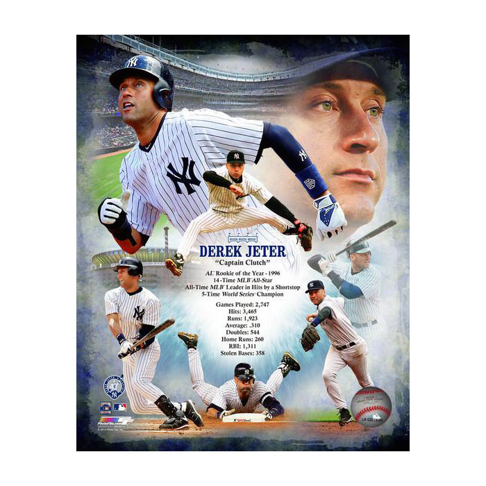 デレク・ジーター ヤンキース レジェンド 8x10 フォト ニューヨーク