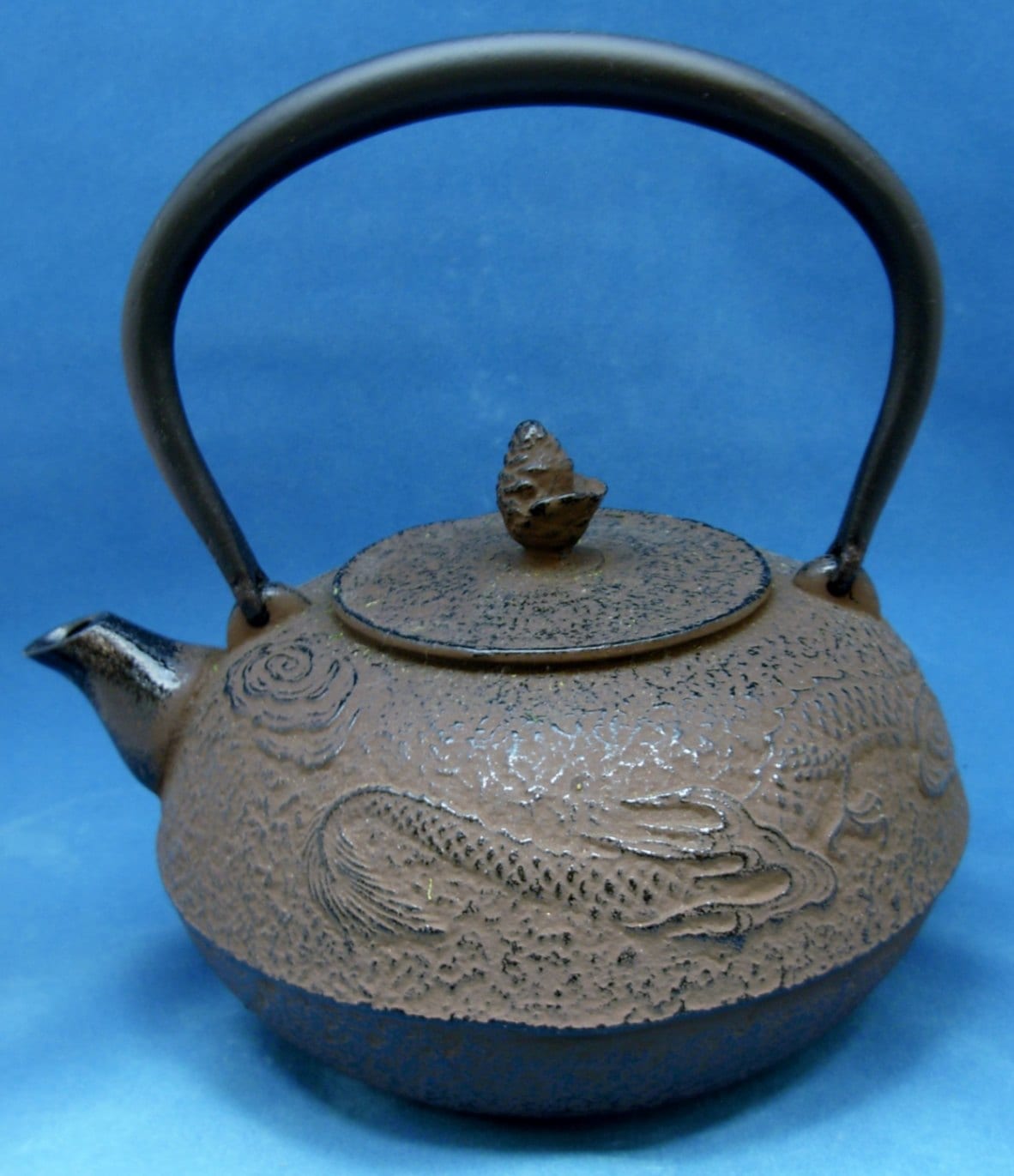 及春（南部宝星堂）南部鉄瓶「雲竜型 茶色 1、3リットル」＊特別価格