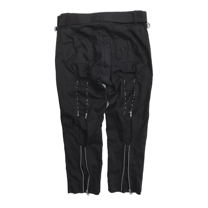 PEEL & LIFT ピールアンドリフト bondage trousers m/damaged BLACK
