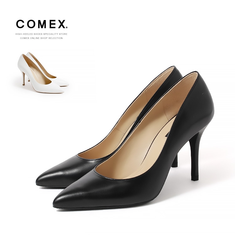 WEB限定】【SALE】COMEX パンプス 9cmヒール ハイヒール アーモンド