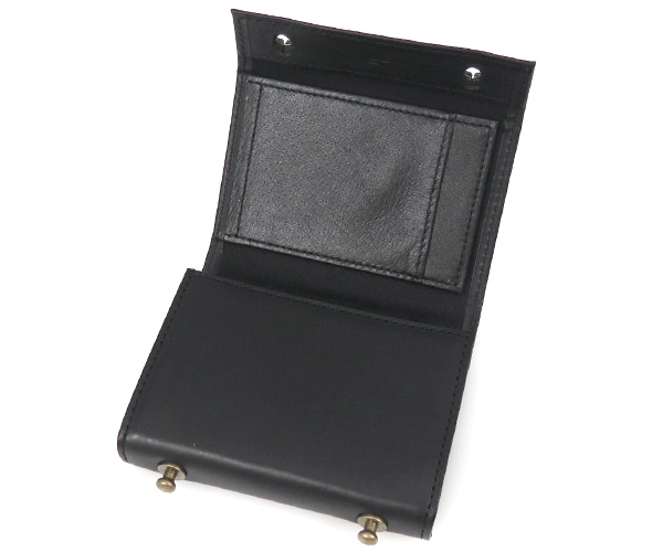 エムピウ m+ ミッレフォッリエ 2P25 ミニ財布 （カラー：ブラック