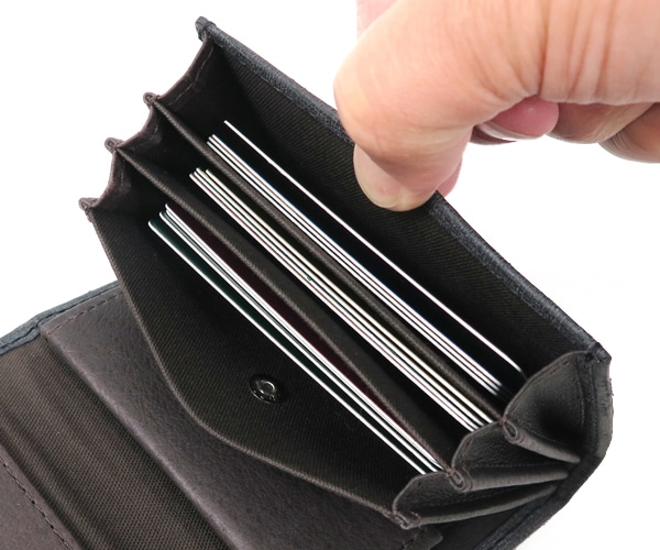 エムピウ m+ ミッレフォッリエ 2P25 クアドレッティ ミニ財布 （カラー