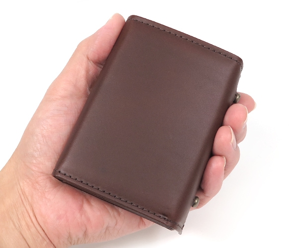 エムピウ m+ ミッレフォッリエ 2P25 ミニ財布 （カラー：タバコ