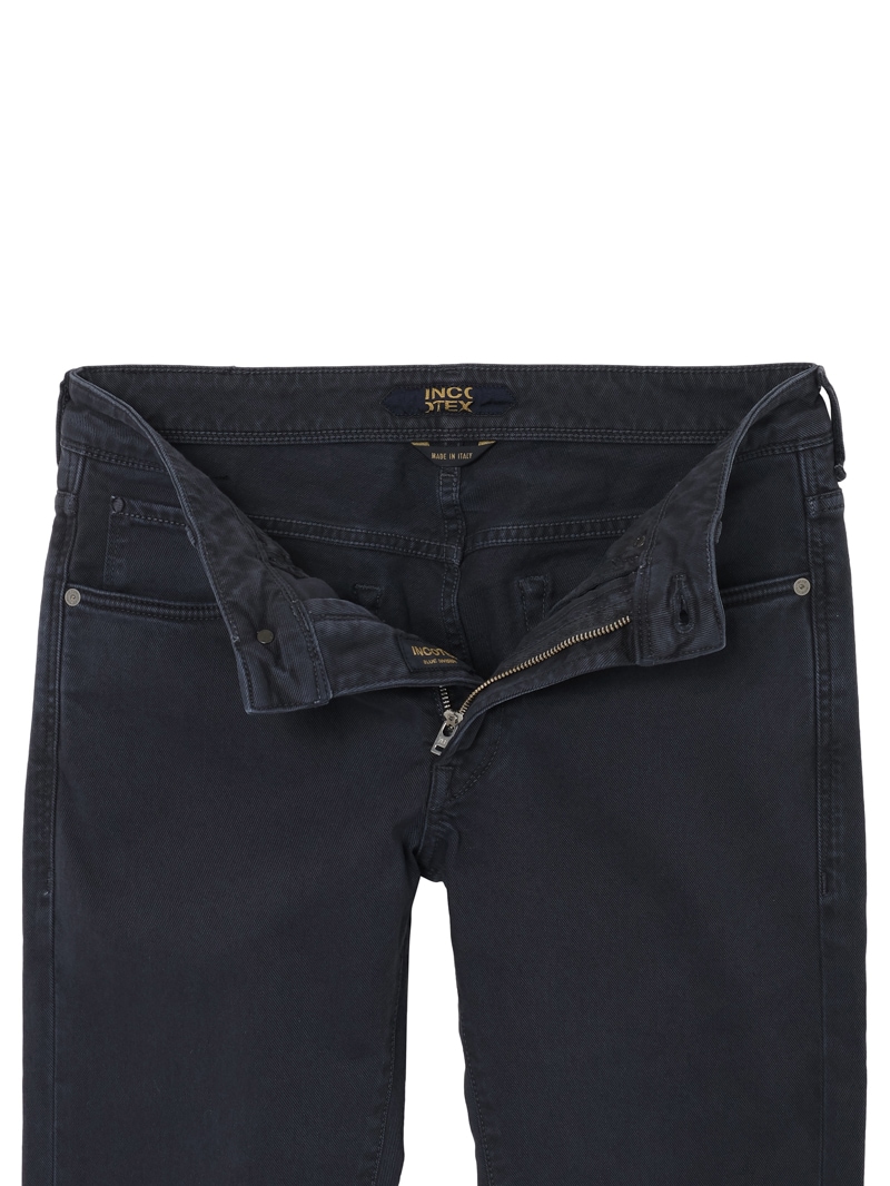 INCOTEX BLUE DIVISION スリムテーパード ストレッチカラーツイル