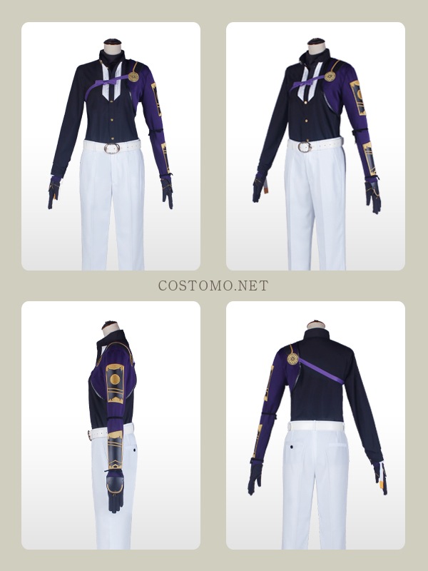 送料無料】※改訂版【2】※ とうらぶ風 白ジャケット×金×黒