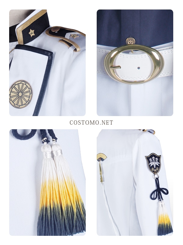 送料無料】※改訂版【2】※ とうらぶ風 白ジャケット×金×黒