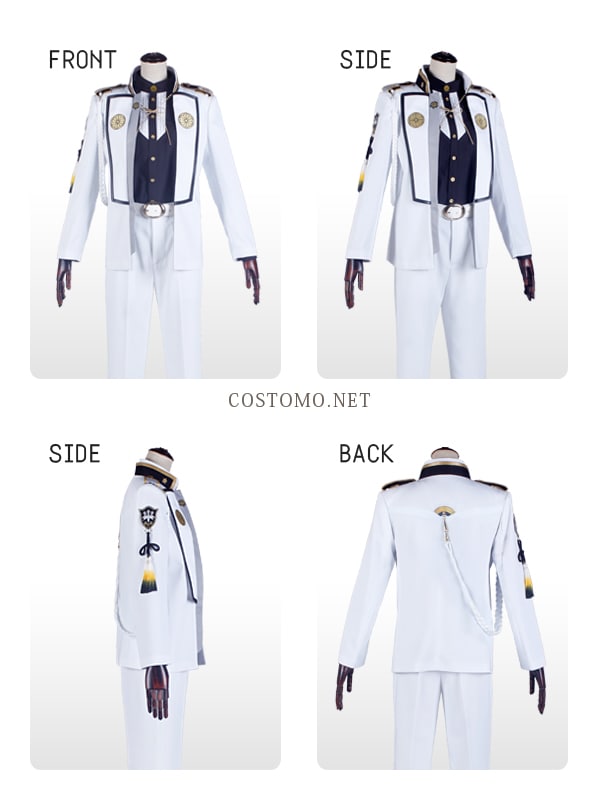 送料無料】※改訂版【2】※ とうらぶ風 白ジャケット×金×黒