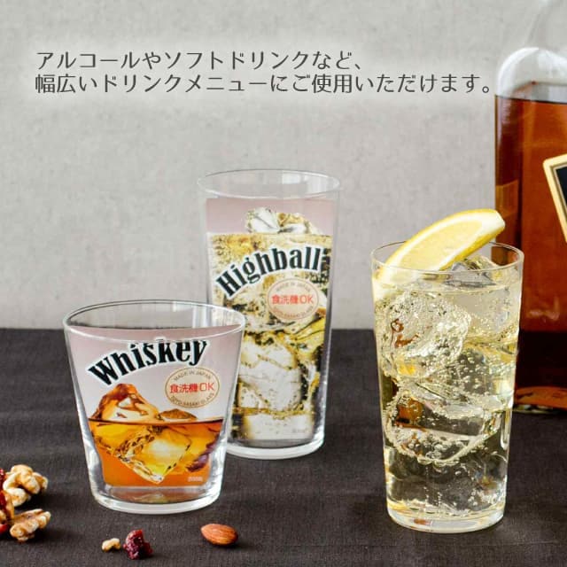 ロングタンブラー 薄づくりウイスキーグラス 400ml 1個・3個・6個・12