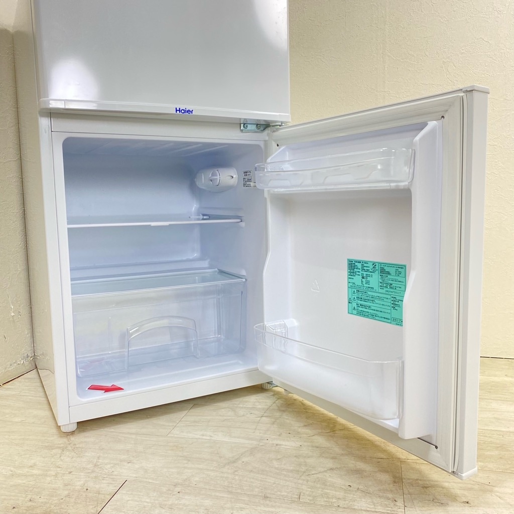 中古 85L 2ドア冷蔵庫 ハイアール コンパクト JR-N85A 2017年製 直冷式