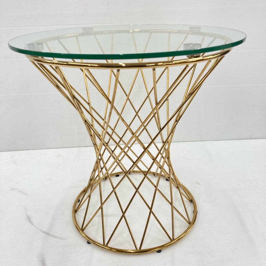 中古 Francfranc フランフラン マーリア サイドテーブル クリア