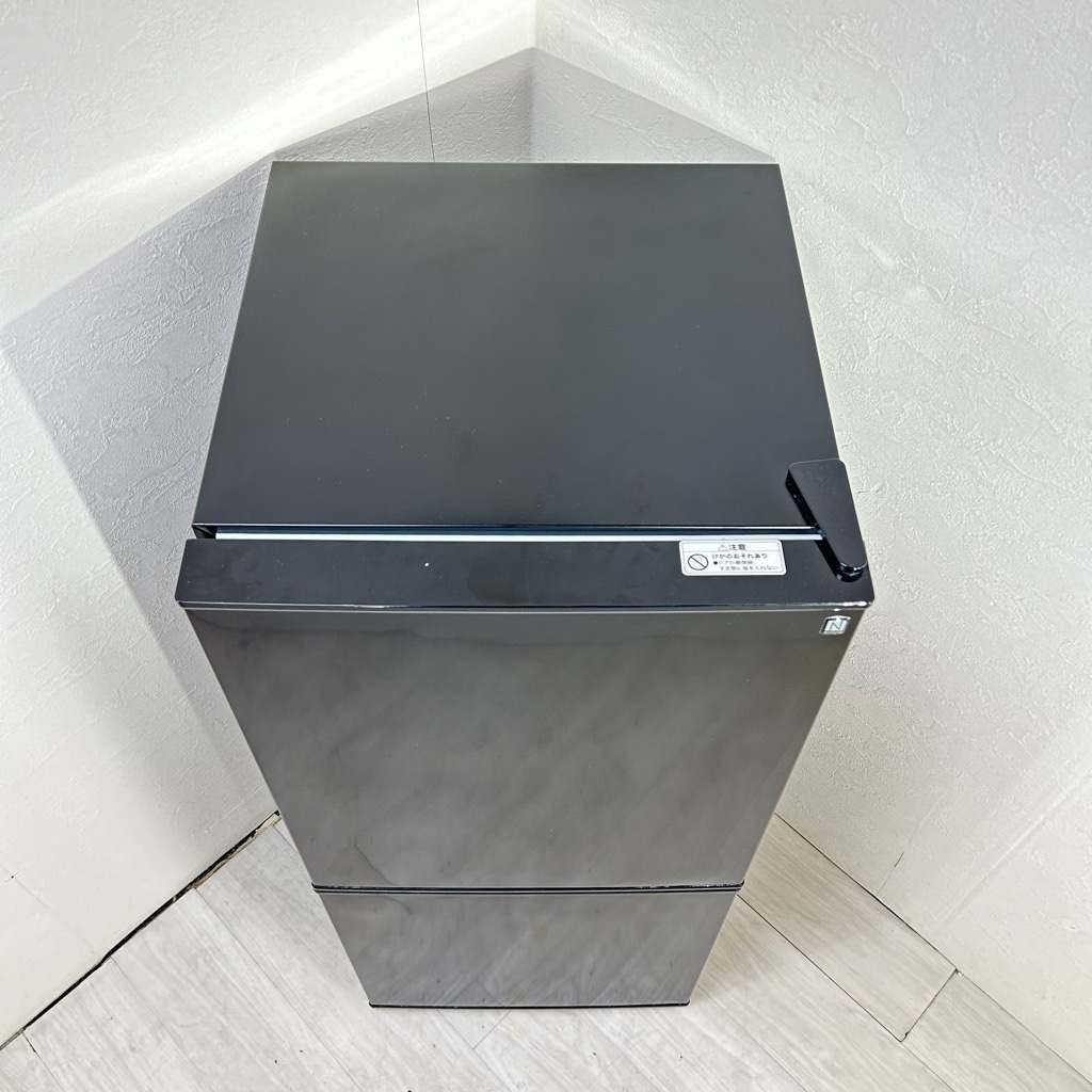 中古 106L 2ドア冷蔵庫 小さい ニトリ NTR-106BK 2022年製 ブラック