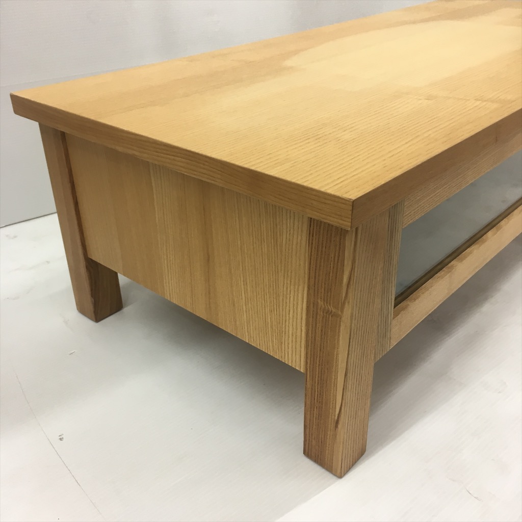 中古 人気 無印良品 タモ材テレビボード SE109TV W108.5×D46×H30