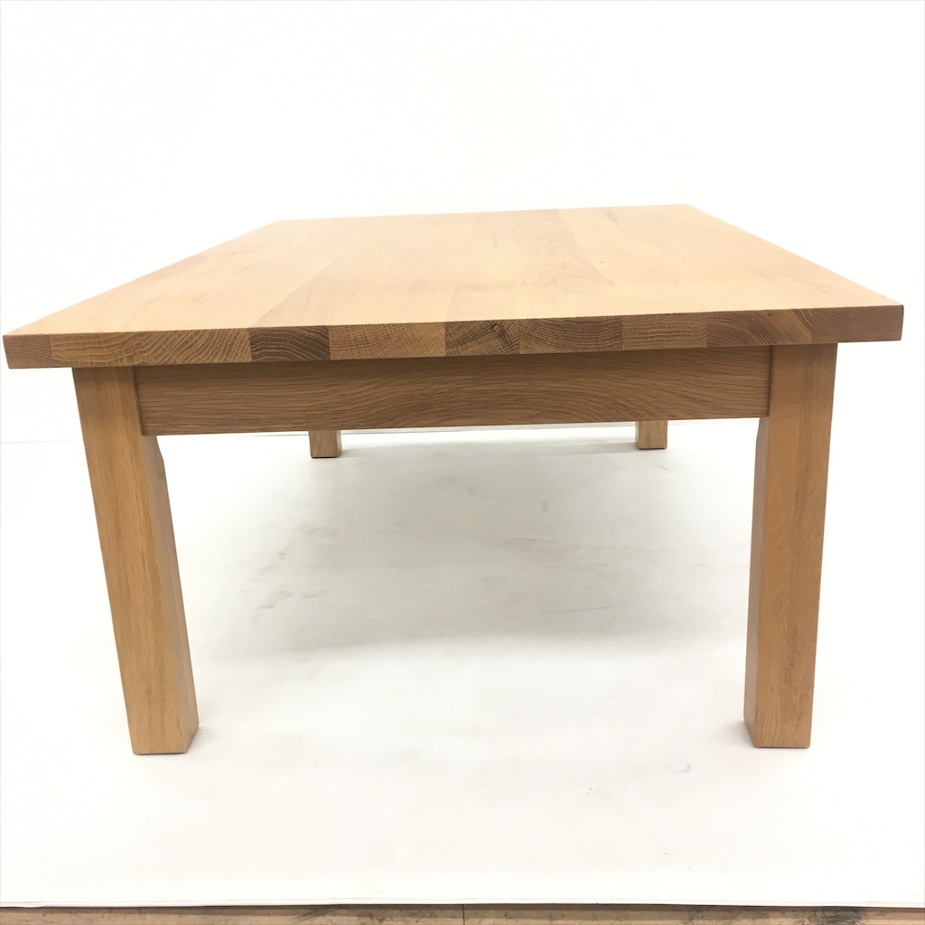 中古 人気 無印良品 無垢材ローテーブル オーク材 引き出し付き 90×60×35