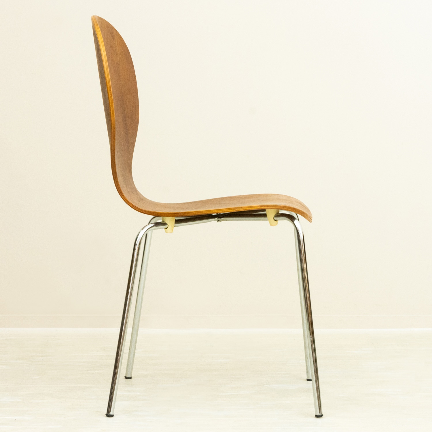 ダイニングチェア チーク スチール 北欧ビンテージ家具CLOVERKY