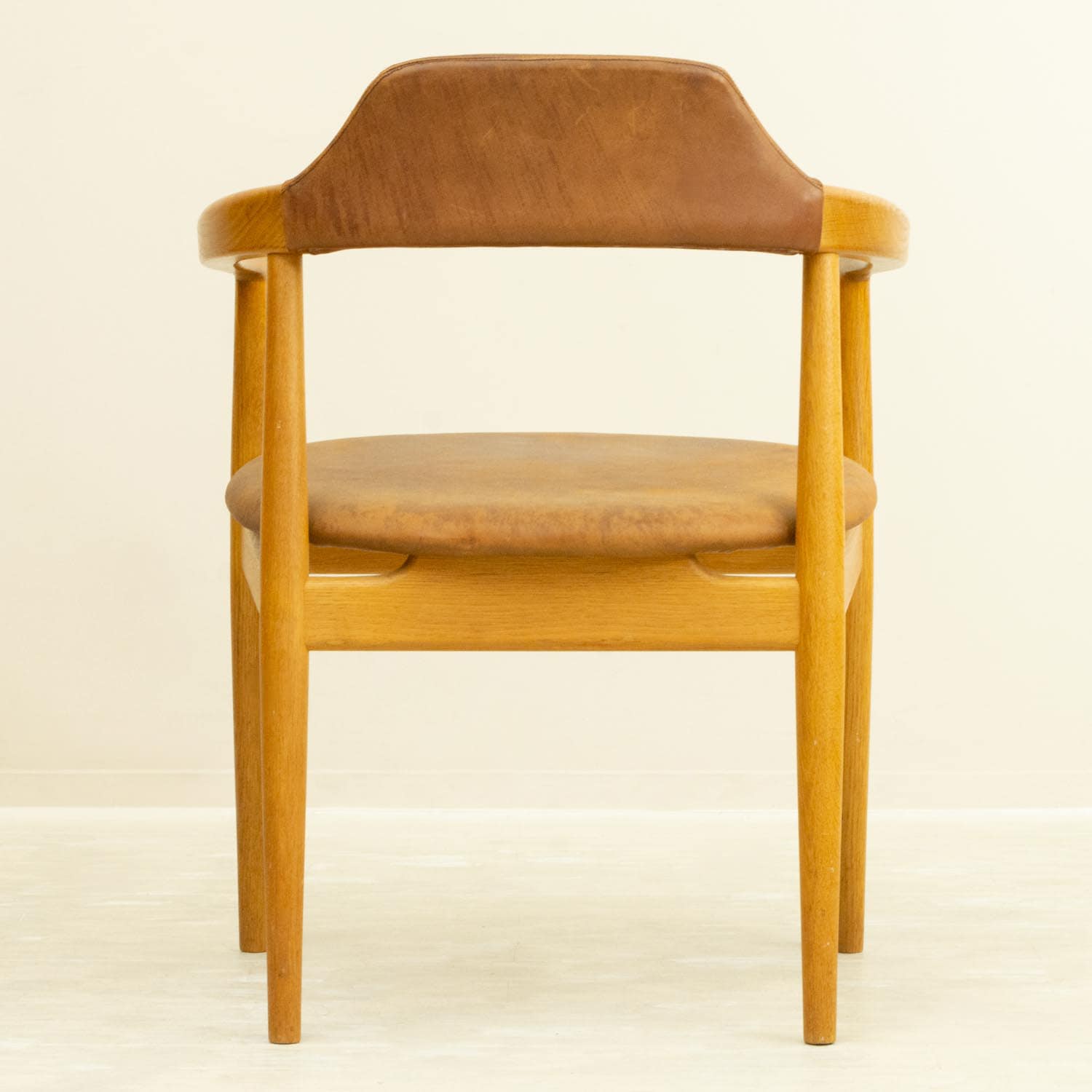 アームチェア オーク レザー 北欧家具 通販 CLOVERSKY/クローバースカイ