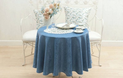 damask elegance 撥水ジャカード織 テーブルクロス 約140×200cm