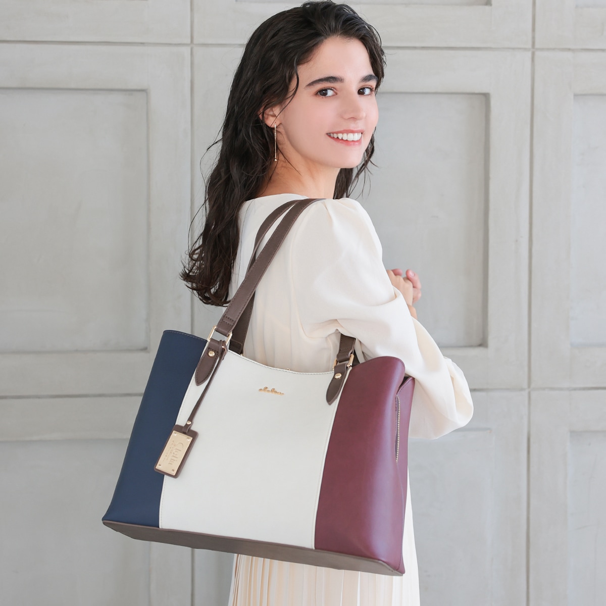 Clelia | バッグ,トートバッグ |トリコロールトートバッグ