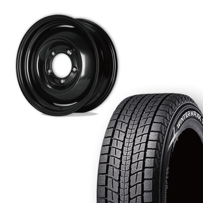 175/80/R16スタッドレスタイヤ 175/80R16 選べるスタッドレスセット <br> オールドスタイルスチール