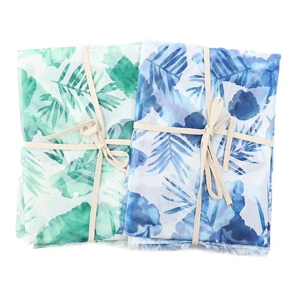 処分価格】生地 インドTCオパールプリント 羽柄 【1.5mカットクロス