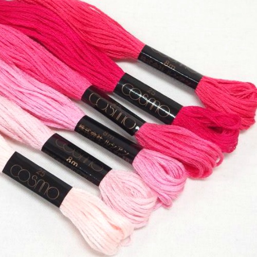 コスモ25番刺繍糸【赤・ピンク系】（No.1） | 手芸センタードリーム