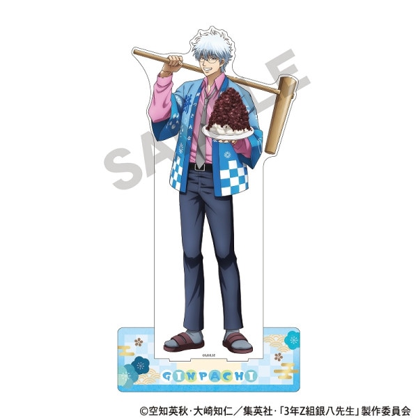 予約商品3月上旬発送】3年Z組銀八先生 アート缶バッジ＿坂田 銀八/餅