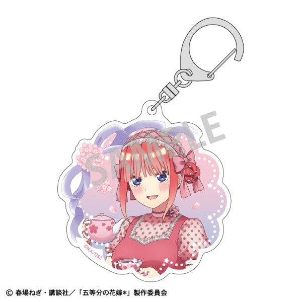 五等分の花嫁＊ トレーディンググリッター缶バッジ＿紫陽花ドレス