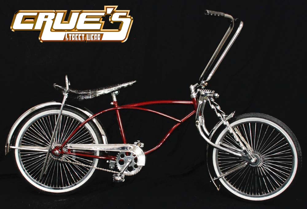 ローライダー自転車 クルーズ カスタム バーガンディー ローチャリ
