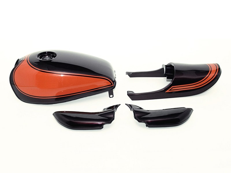 ゼファー750 Z2タイプ塗装済みスチールタンクセット(エアプレーン