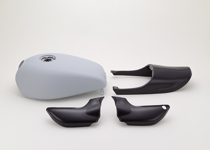 ゼファー750 Z2タイプスチールタンクセット(エアプレーンキャップ仕様