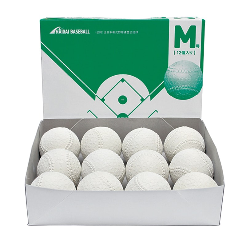 軟式野球用公認ボール 軟式野球 M号 中学・高校・一般用 12球入り