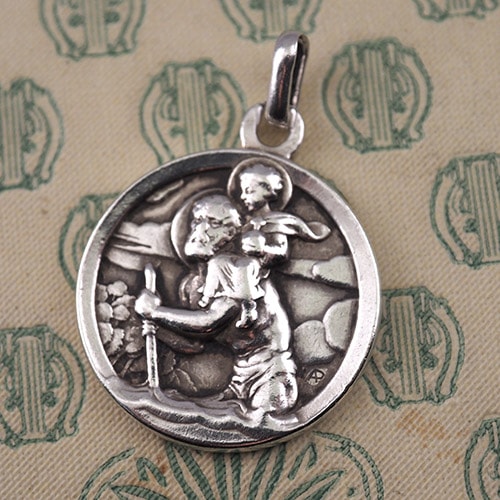 聖クリストファーの旅のお守り メダイユ