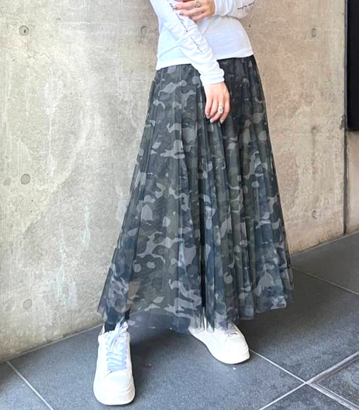 TRANOI】迷彩柄チュールスカート182R516 | WEAR,スカート | DESERT ROSE