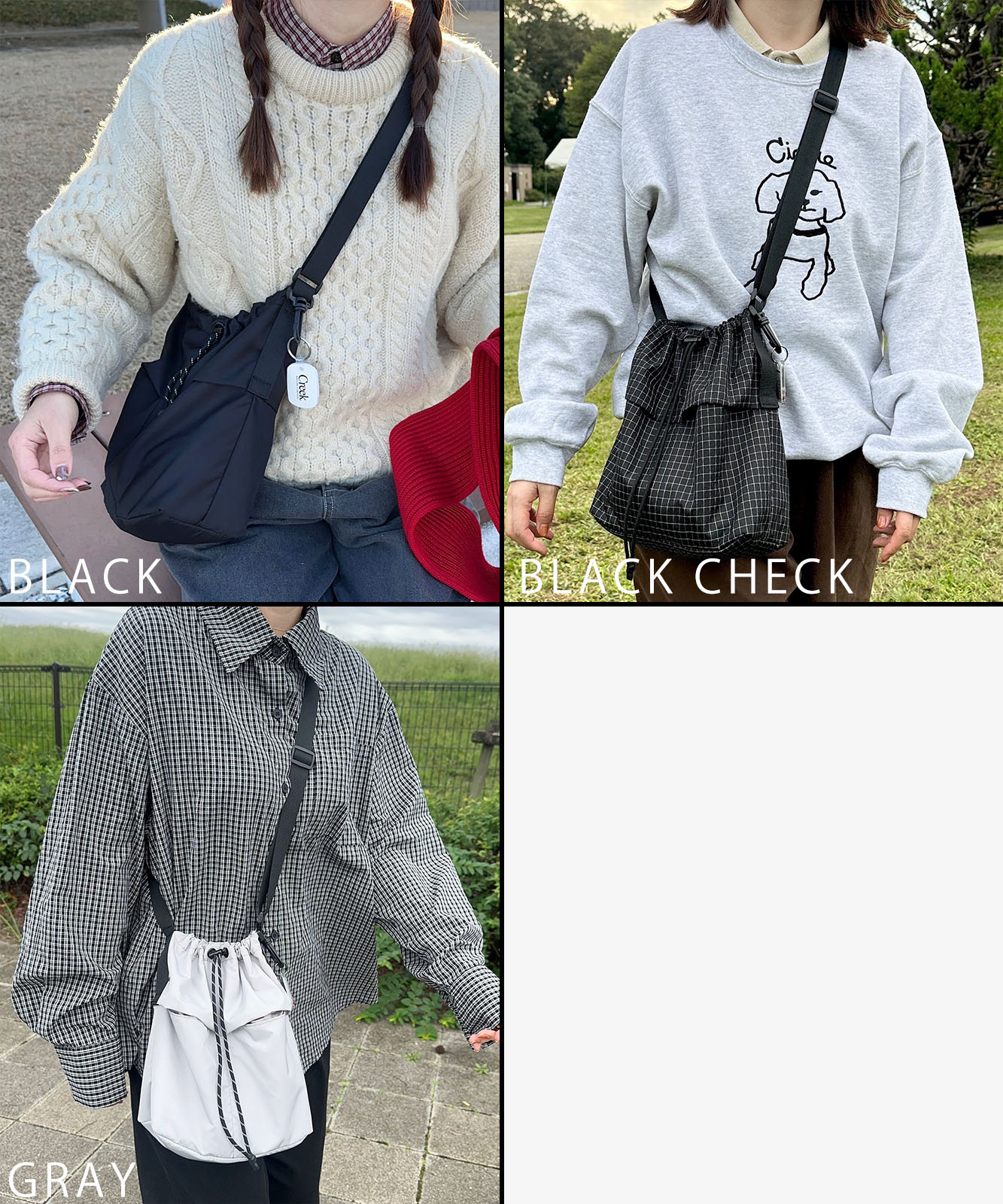 DEVICE × mikaコラボ 】 Rename ナイロン×パラコード巾着ショルダー