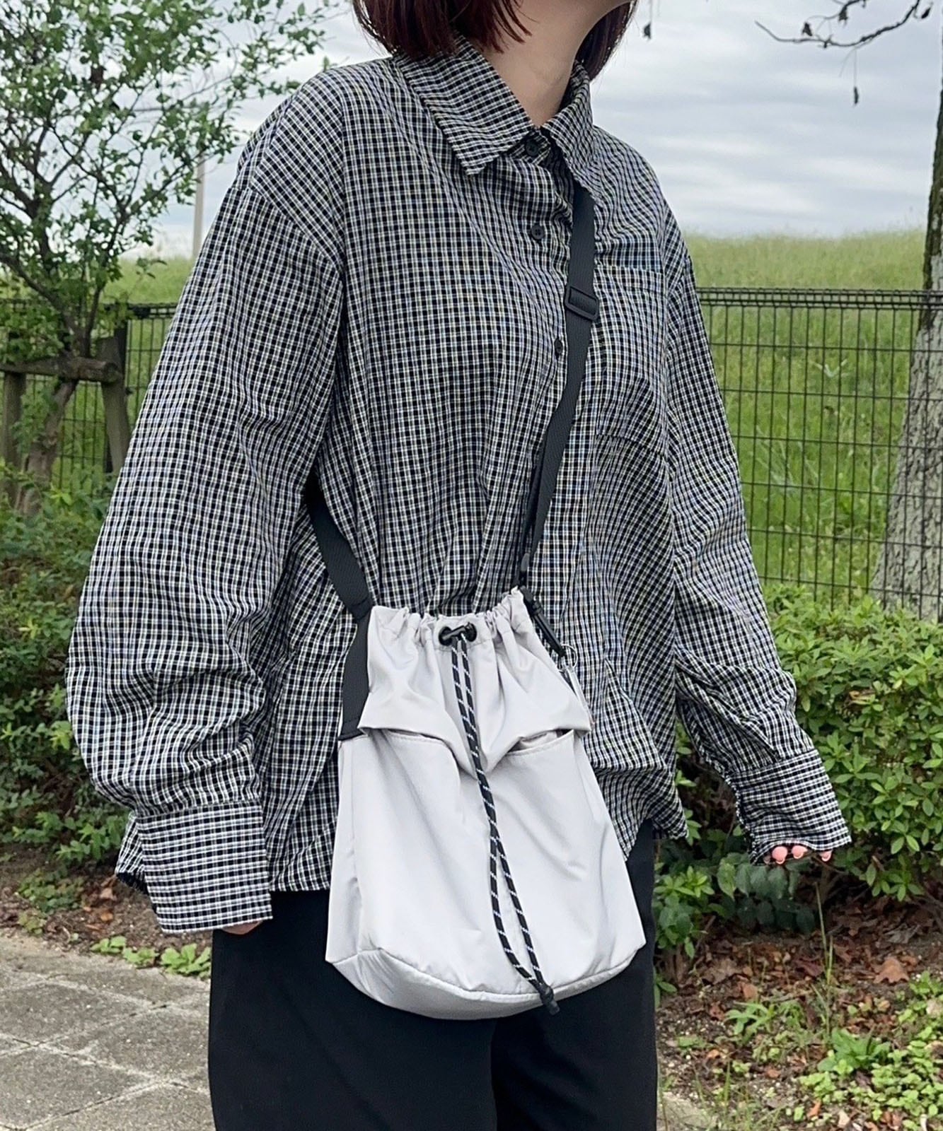 DEVICE × mikaコラボ 】 Rename ナイロン×パラコード巾着ショルダー