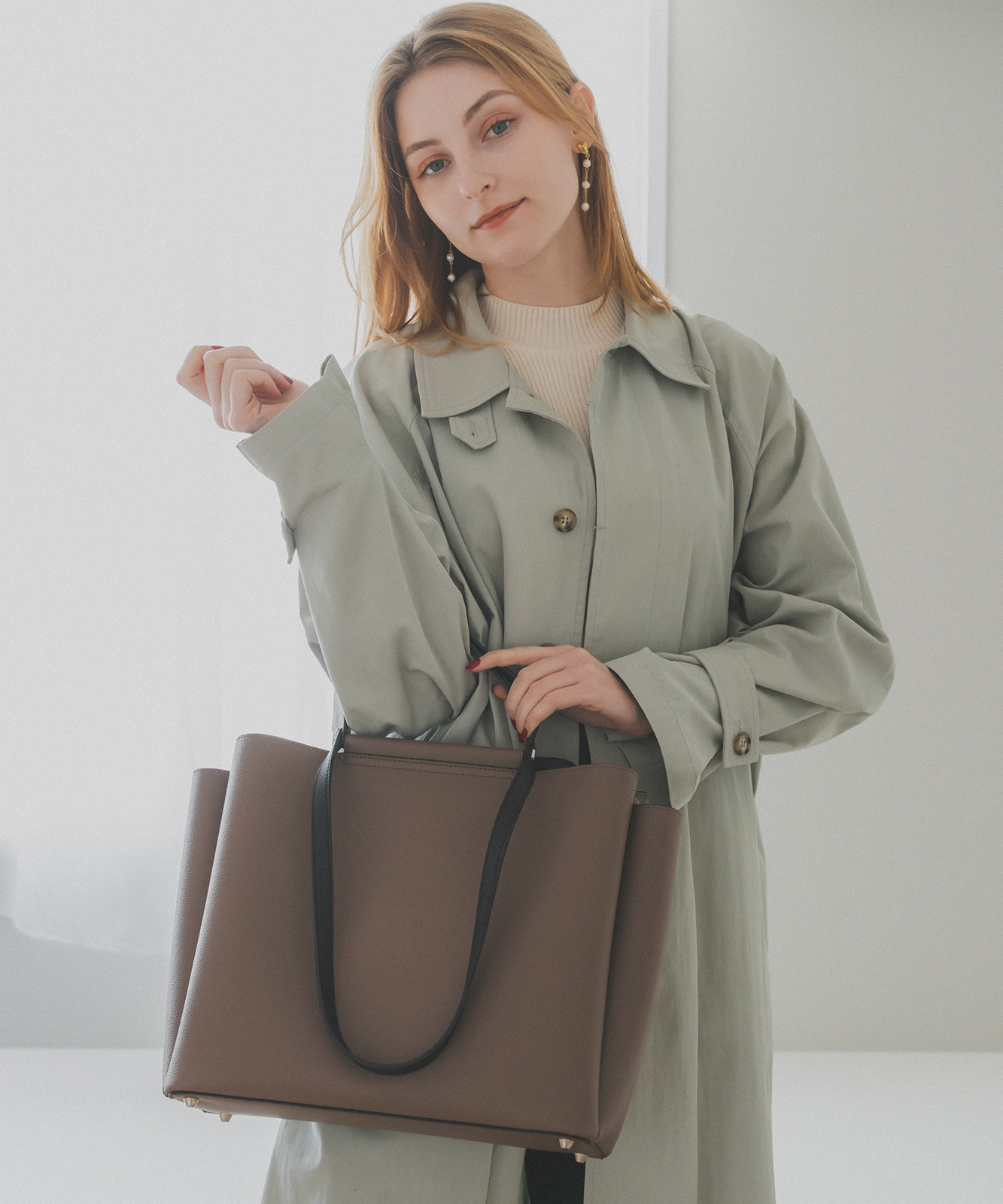 Rename 】 ダブルハンドル 2way トートバッグ レディース ブランド