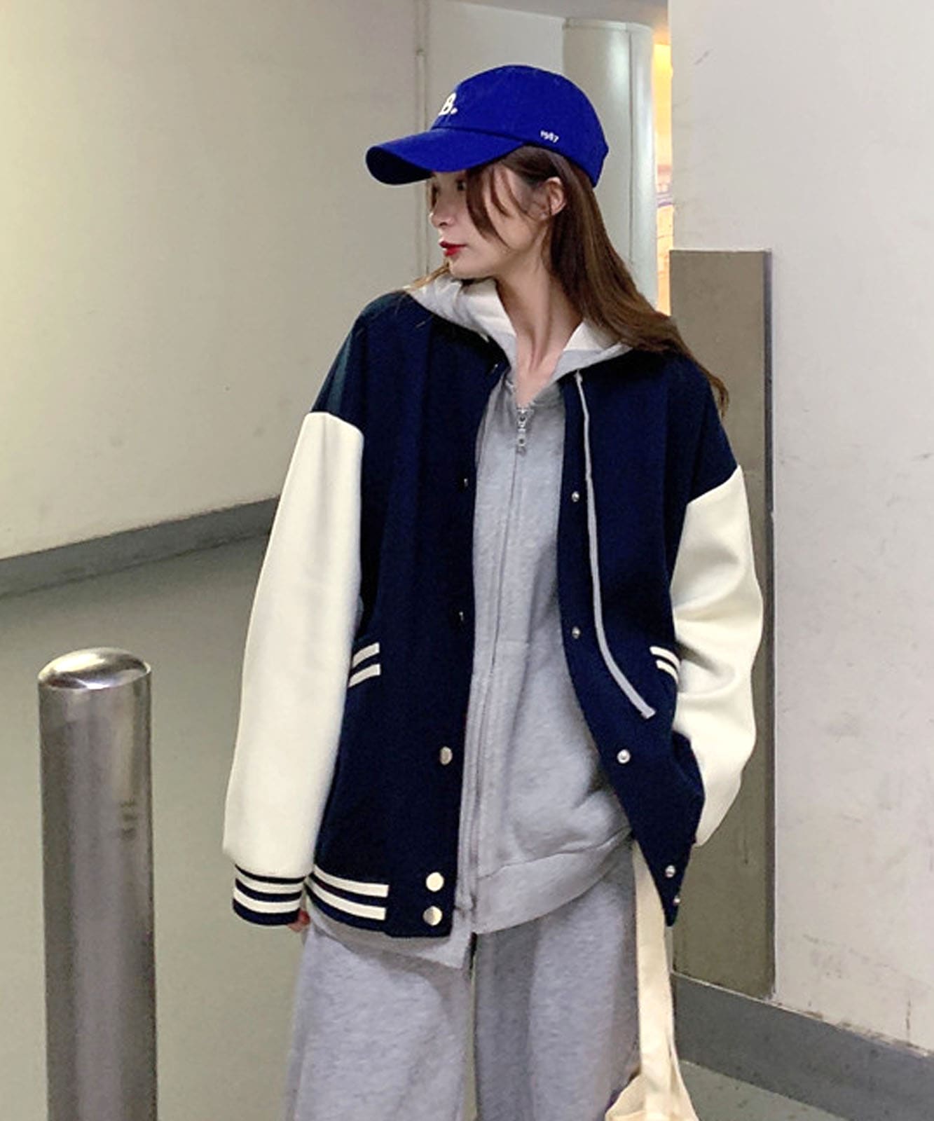 DEVICE select オーバーサイズ ユニフォーム スタジャン メンズ