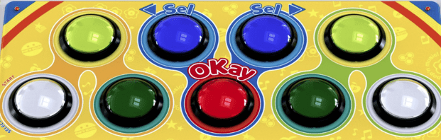 非静音] 三和電子製 POP'N 対応 ボタンセット（DJDAO/GENBU等に適用