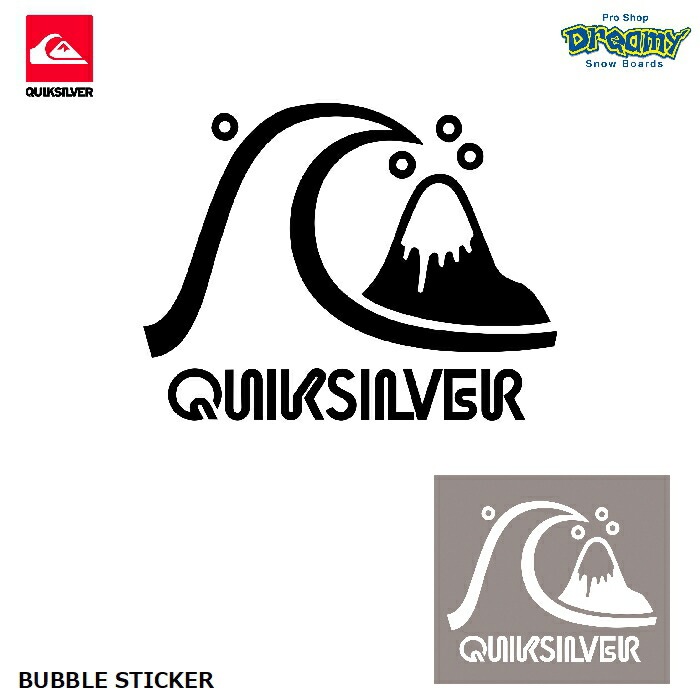 QUIKSILVER クイックシルバー BUBBLE STICKER QOA215322 転写