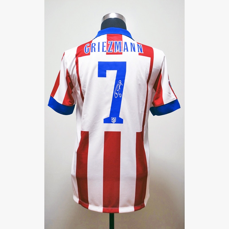 グリーズマン直筆サイン入りアトレティコ14/15ホームユニフォーム