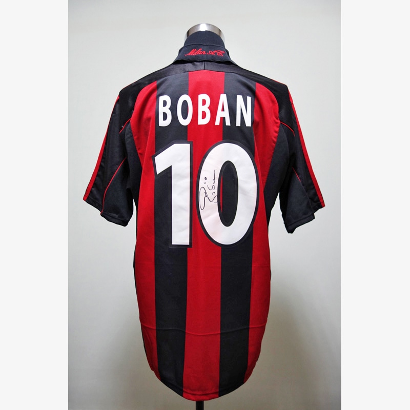 ボバン直筆サイン入りACミラン00/01ホームユニフォーム | THE DUGOUT