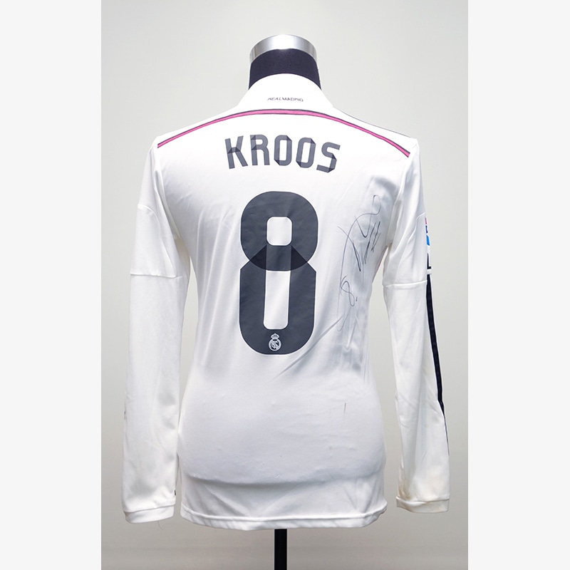 クロース直筆サイン入り実使用レアルマドリード14/15ホーム
