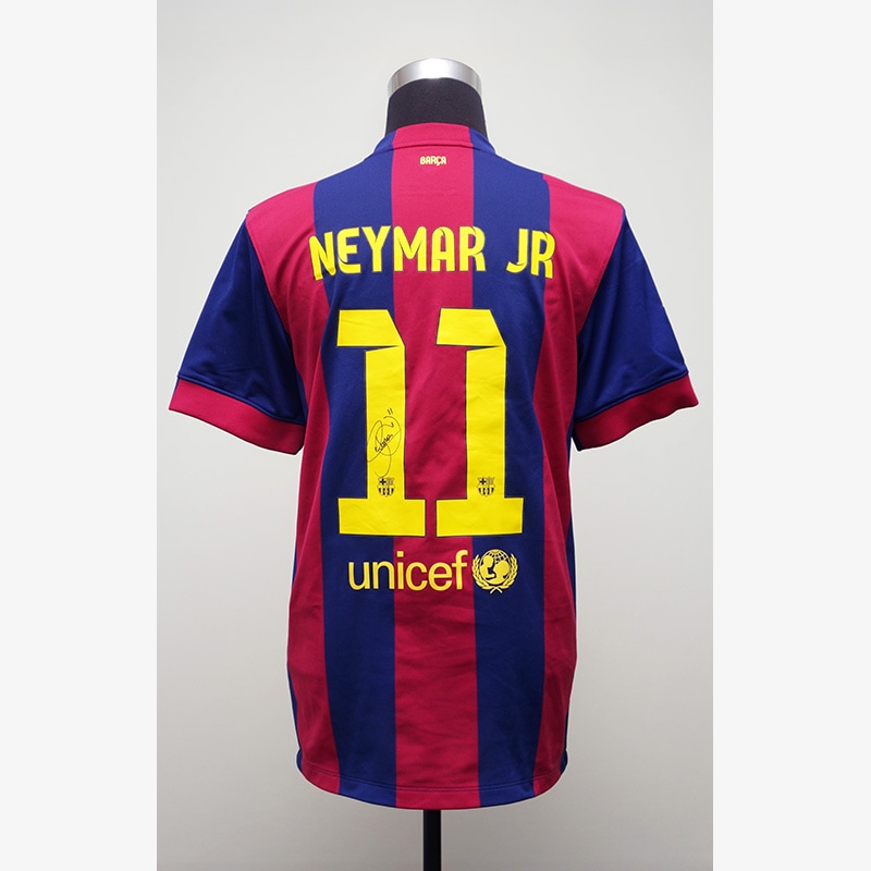 ネイマール直筆サイン入りバルセロナ14/15ホームユニフォーム | THE DUGOUT