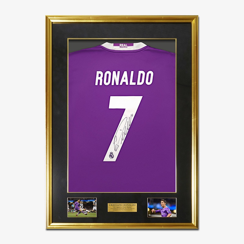 ロナウド直筆サイン入りレアルマドリード16/17アウェイユニフォーム