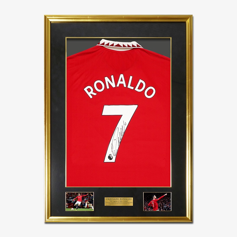 ロナウド直筆サイン入りマンチェスターU22/23ホームユニフォーム特製