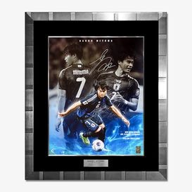 イニエスタ直筆サイン入りバルセロナ17/18フォト (ラストゴール) | THE