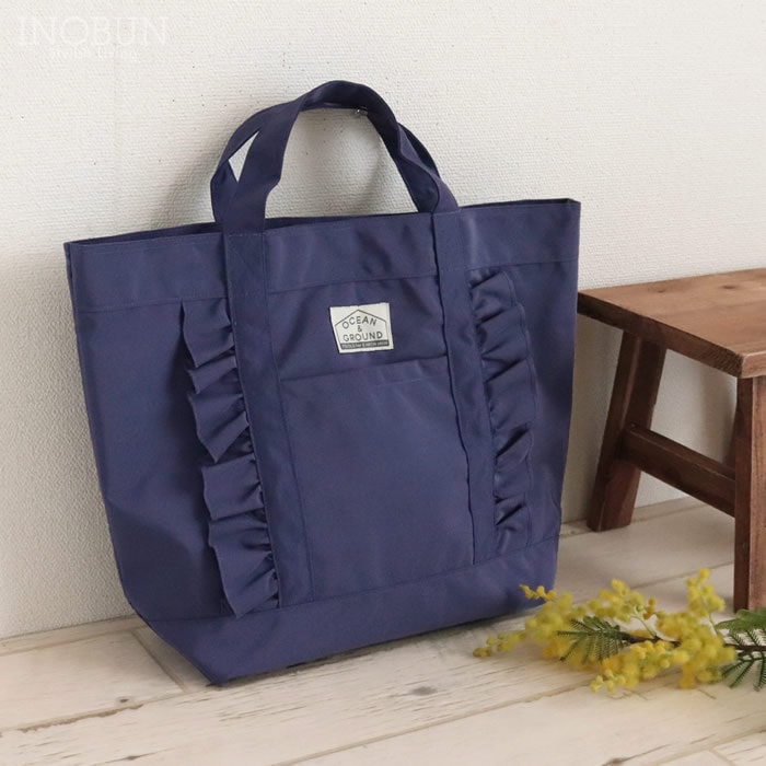 オーシャン＆グラウンド Ocean＆Ground フリル レッスンバッグ