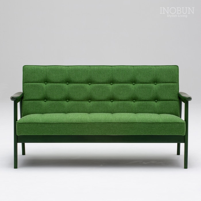 カリモク60 Kチェア 2シーター グリーングリーン モスグリーン